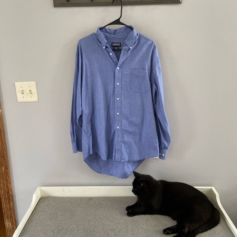 Men’s lands end button down shirt